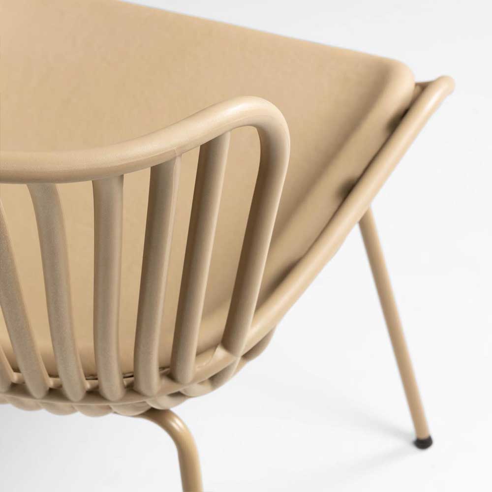 Esszimmer Designstühle in Beige - Libonato (4er Set)