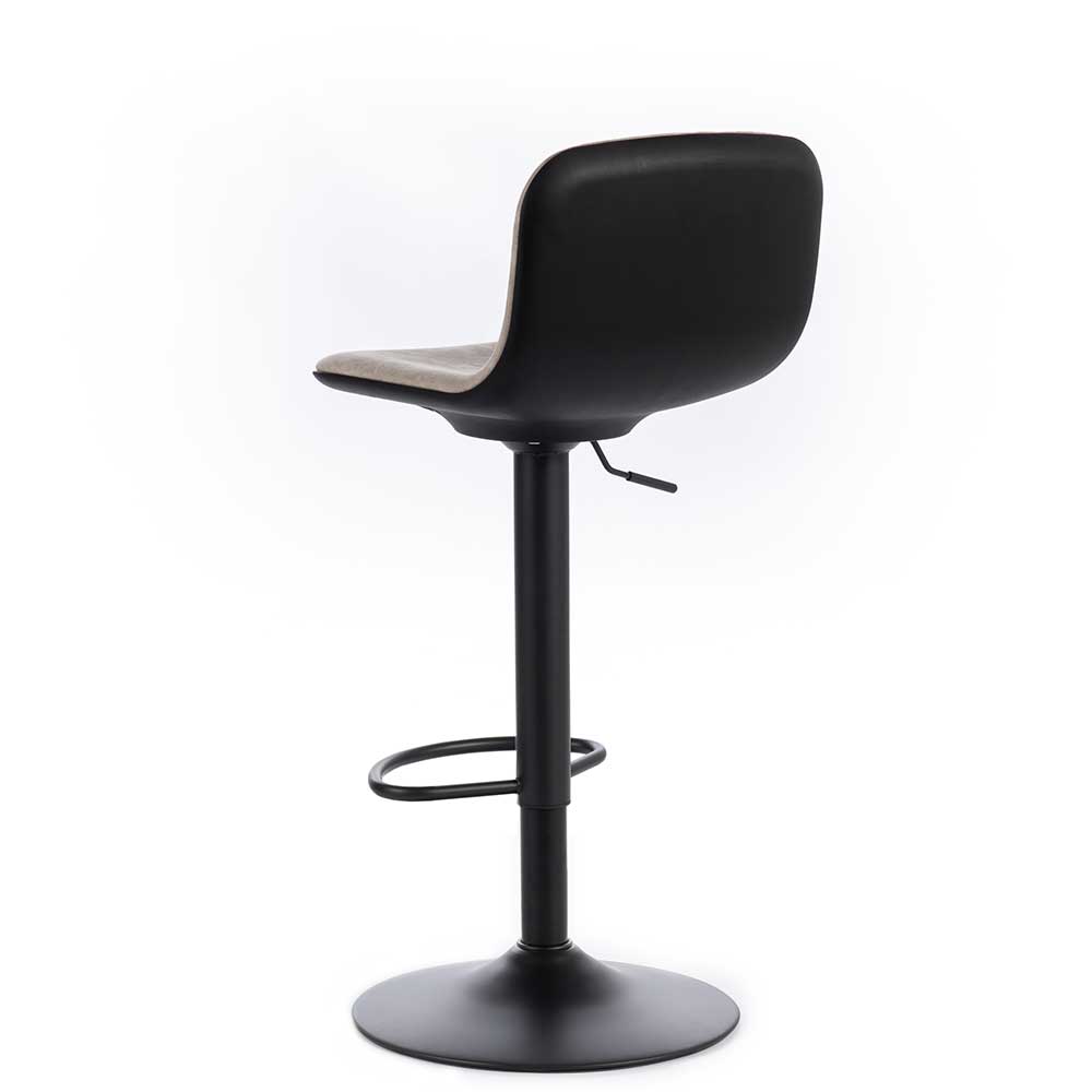 Barstühle mit gepolsterter Rückenlehne - Xivadro (2er Set)