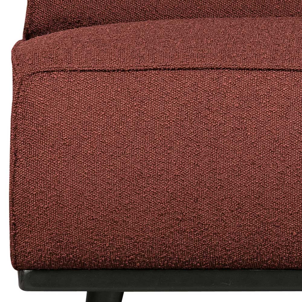 Sofa Element in Kastanienbraun Boucle - Usseaux