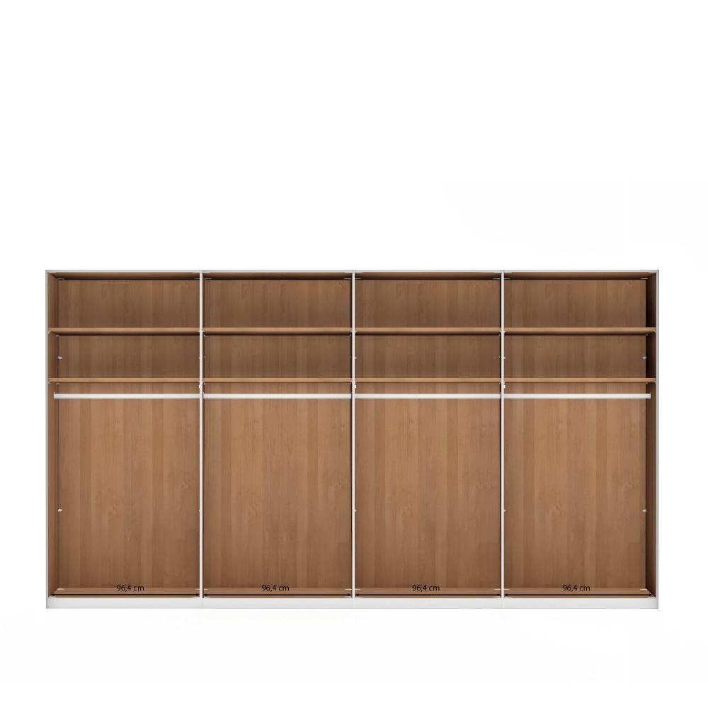 8-türiger Kleiderschrank teilmassiv - Vutonia