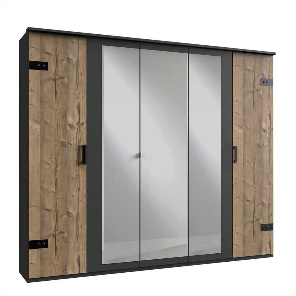 225 cm breiter Kleiderschrank modern - Ardila