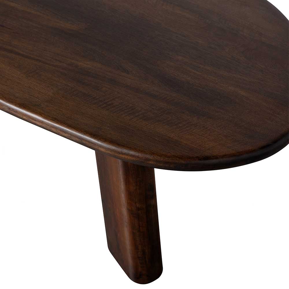 Mangoholz Couchtisch in Walnussfarben - Luvenicos