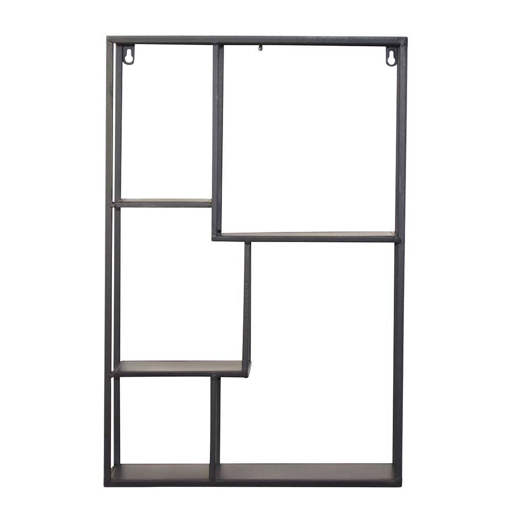 Industrial Hängeregal in Schwarz - 40x60x12 cm - Limburg