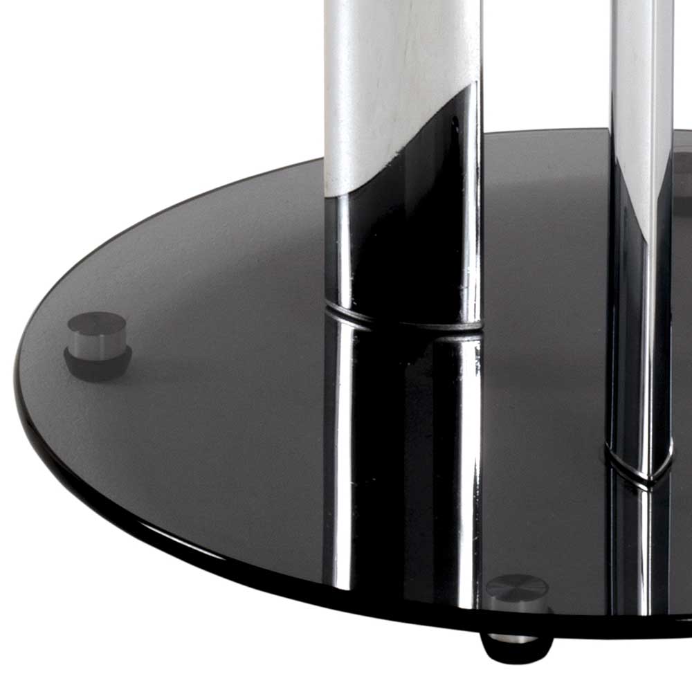 59x57x59 Beistelltisch aus Glas in Grau - Tojan
