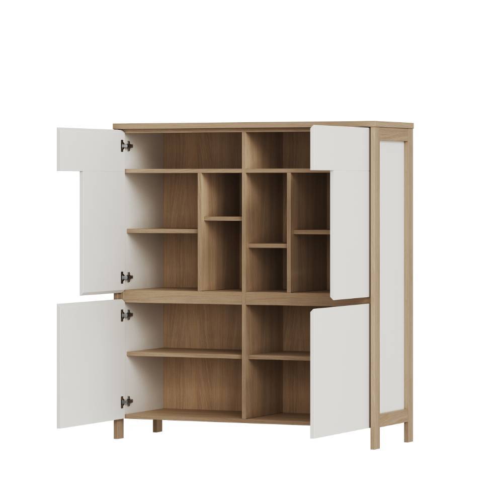 Highboard und TV-Board und Wandboard Set - Ovidio (dreiteilig)
