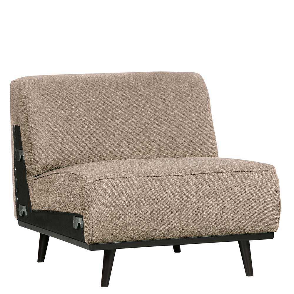 Einsitzer Sofa-Modul in Beige Boucle - Arnia