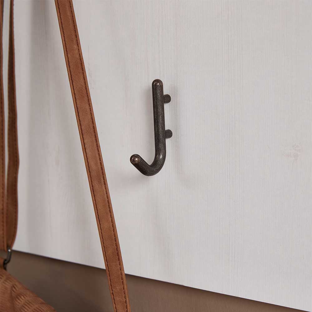 93x107x30 Landhaus-Garderobe mit 5 Halen - Nurelcas