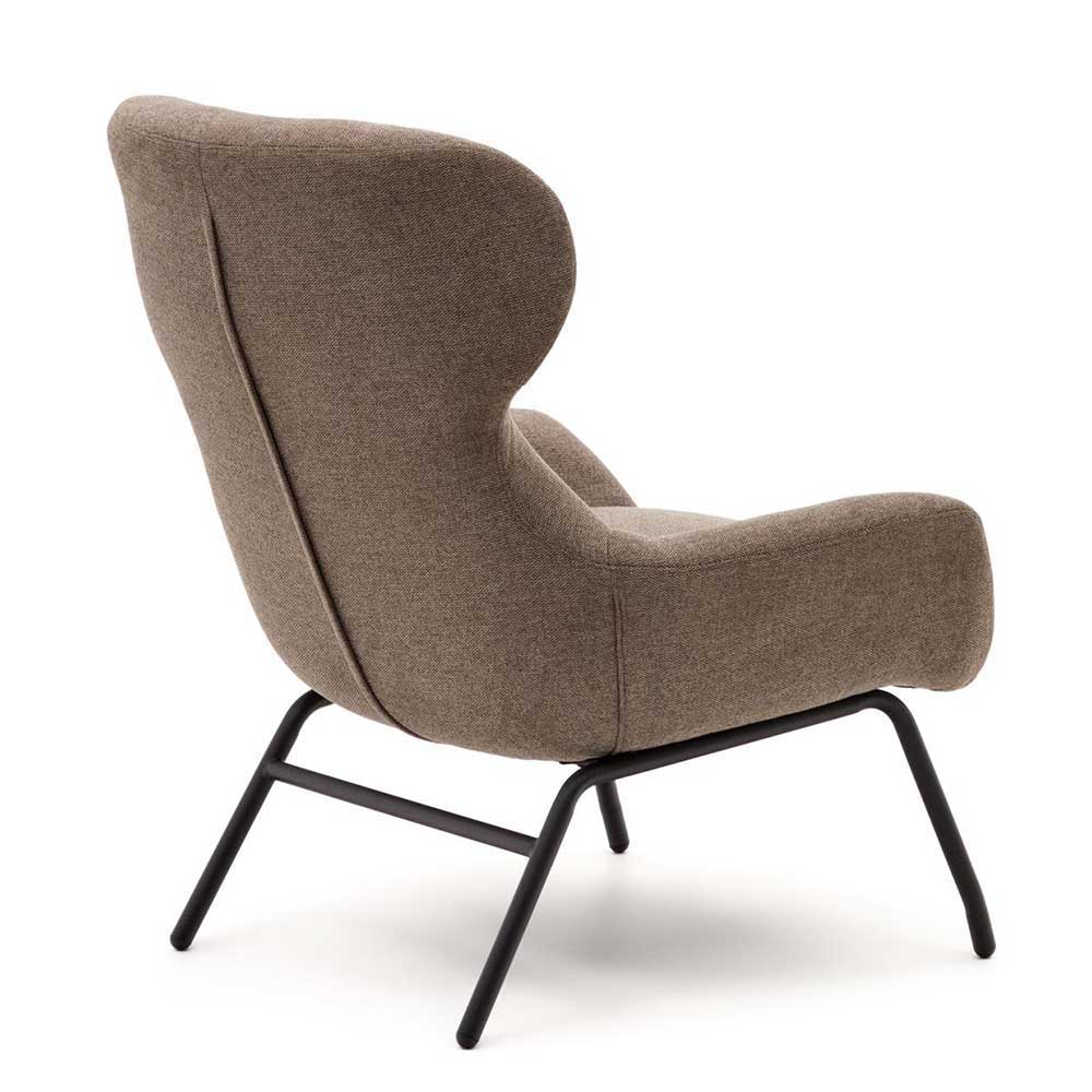 Moderner Chenille Sessel in Hellbraun - Mosso