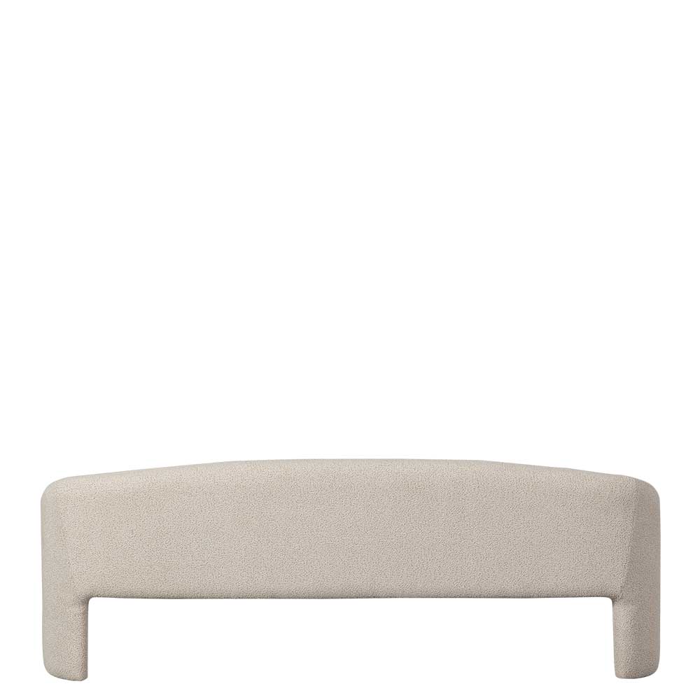 Skandi Polsterbank in Beige Strukturstoff - Greta