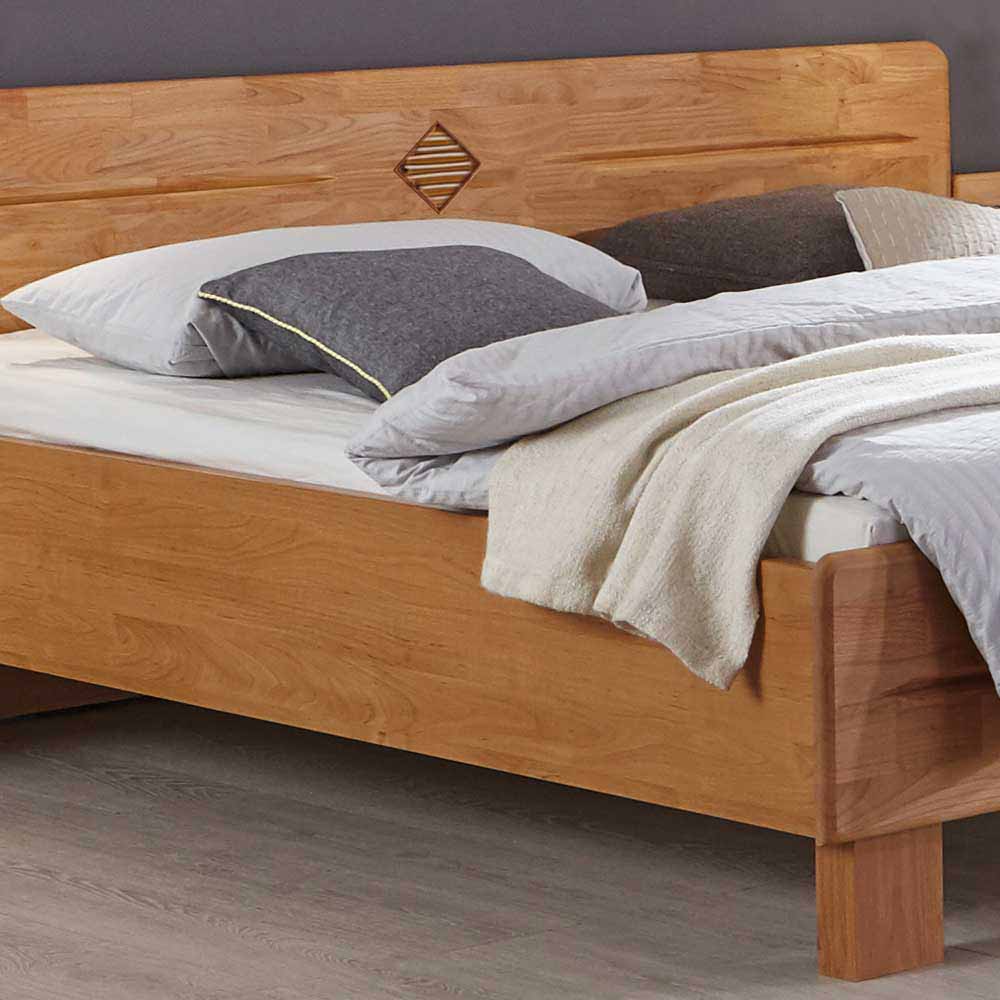 Ehebett und Nachtkonsolen Apolios in Erle teilmassiv (dreiteilig)